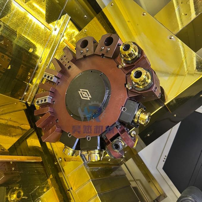 Double Spindle Slant Bed อัตโนมัติ Cnc Lathe TCK56Y กับ Sub Spindle Drive Cnc Lathe การหมุน 5