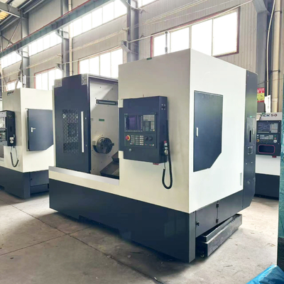 Double Spindle Slant Bed อัตโนมัติ Cnc Lathe TCK56Y กับ Sub Spindle Drive Cnc Lathe การหมุน