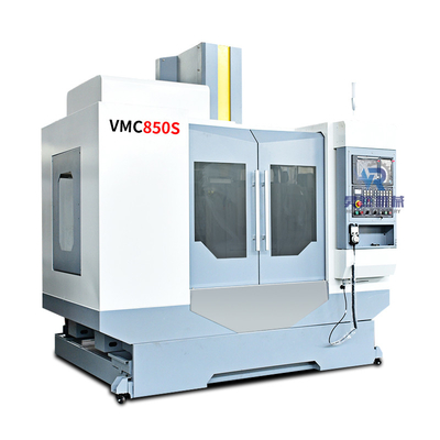 เครื่องกัดแนวตั้ง Cnc 3 แกนเครื่องมินิ Vmc VMC850S พร้อมตัวควบคุม FNK