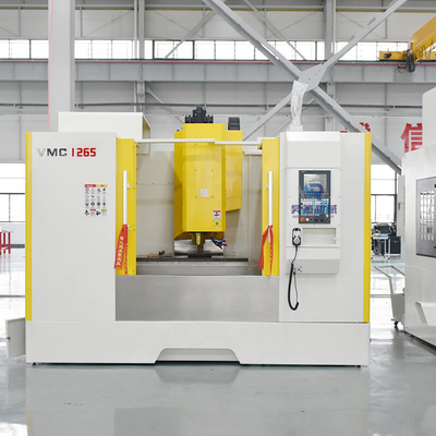 การแปรรูปโลหะ Cnc เครื่องแมชชีนนิ่งเซ็นเตอร์แนวตั้ง Vmc1265 3 แกน