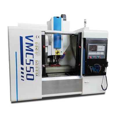 ชิ้นส่วนโลหะสีขาวความแม่นยำสูง VMC เครื่องกัดซีเอ็นซี VMC550 600x450mm