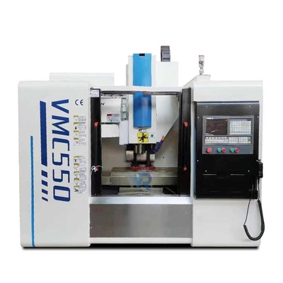 ชิ้นส่วนโลหะสีขาวความแม่นยำสูง VMC เครื่องกัดซีเอ็นซี VMC550 600x450mm