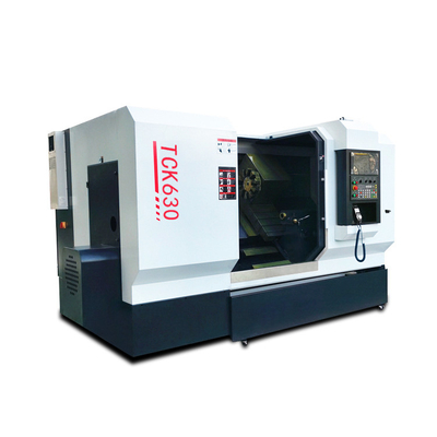 45 องศา CNC เครื่องหมุนโลหะ Tck630 หัวหินหมุนเตียงชัน