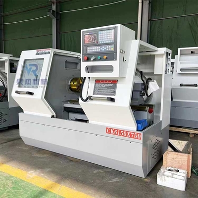 CK6150-750mm เครื่องหมุน CNC เครื่องหมุนเตียงราบ 220V