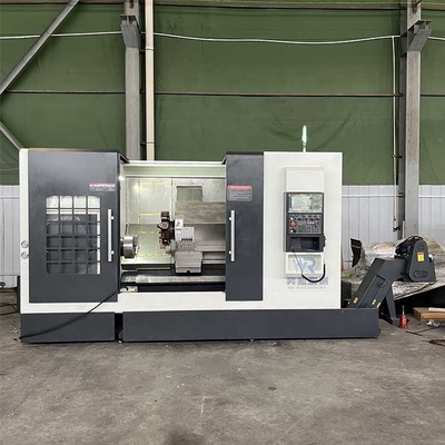 Max Swing Over Bed Dia mm Φ560 เครื่องหมุน CNC ที่นอนเรียบสําหรับความจุของน้ําเย็น L150