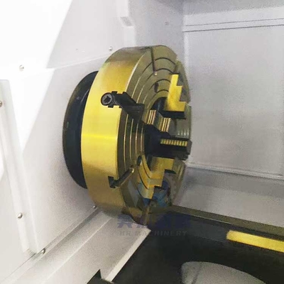 Qk1322 Double Chuck Horizontal Flat Bed อัตโนมัติ CNC ท่อ threading เครื่องหมุนสําหรับโลหะ
